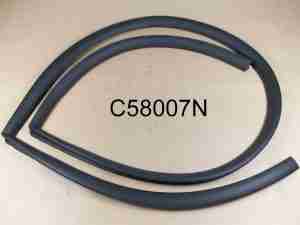 1955-57 2dr Safari Upper End Gate on Body Weatherstrip