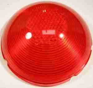 1948-52 Plastic Tail Lamp Lens w/ Guide Logo, 1948-50 All exc Station Wagon or 1949 Sedan Delivery, 1950-52 Sedan Delivery only