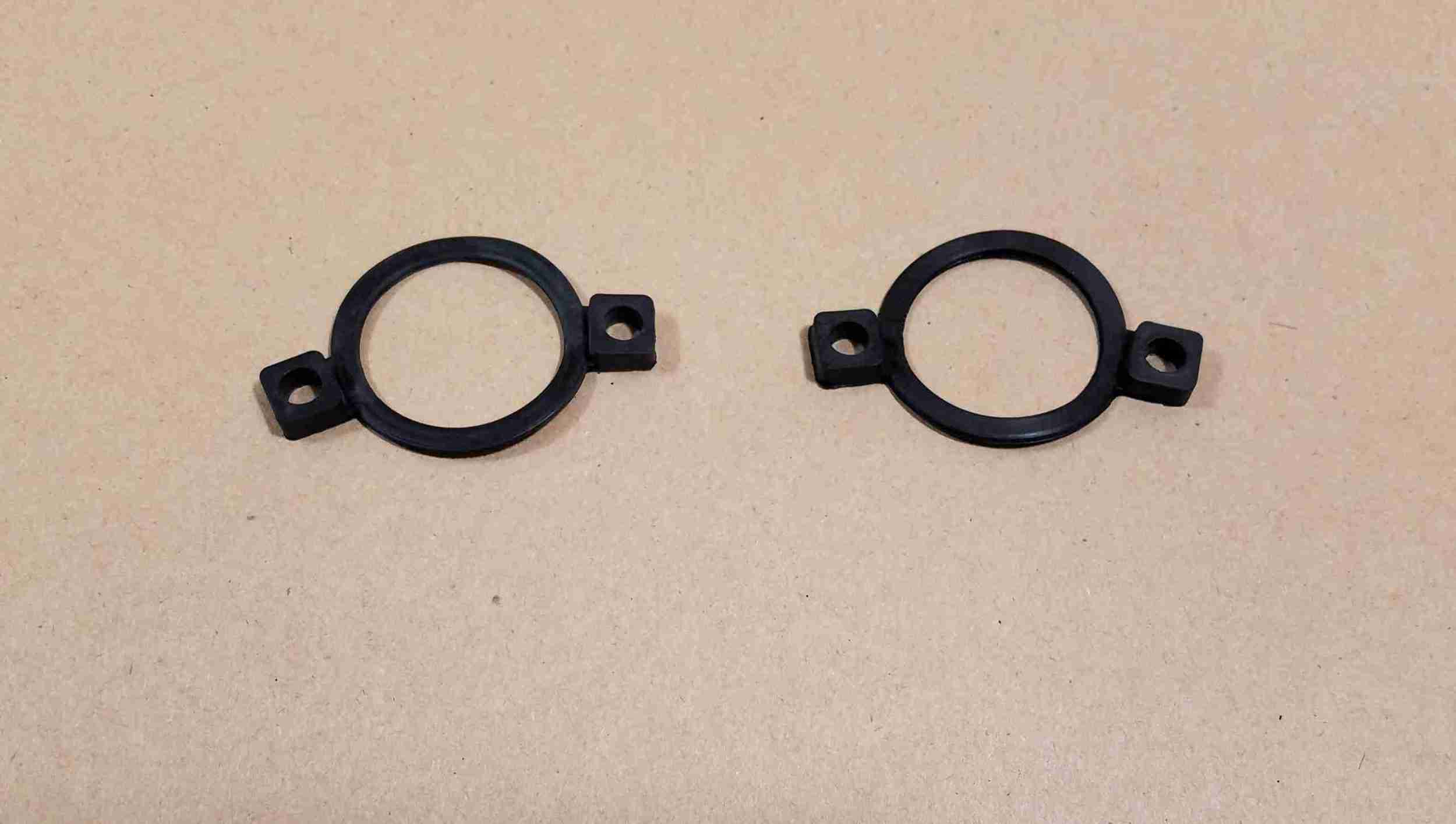 1955-57 License Plate Lamp Lens Gaskets, pair, 1955-56 Station Wagon & Safari, 1957 All