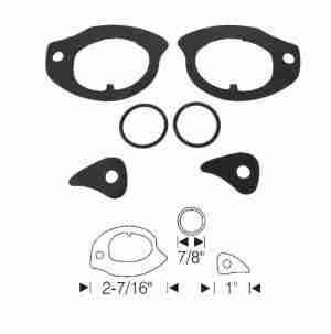 1962-63 Temp Conv Door Handle Gasket Set