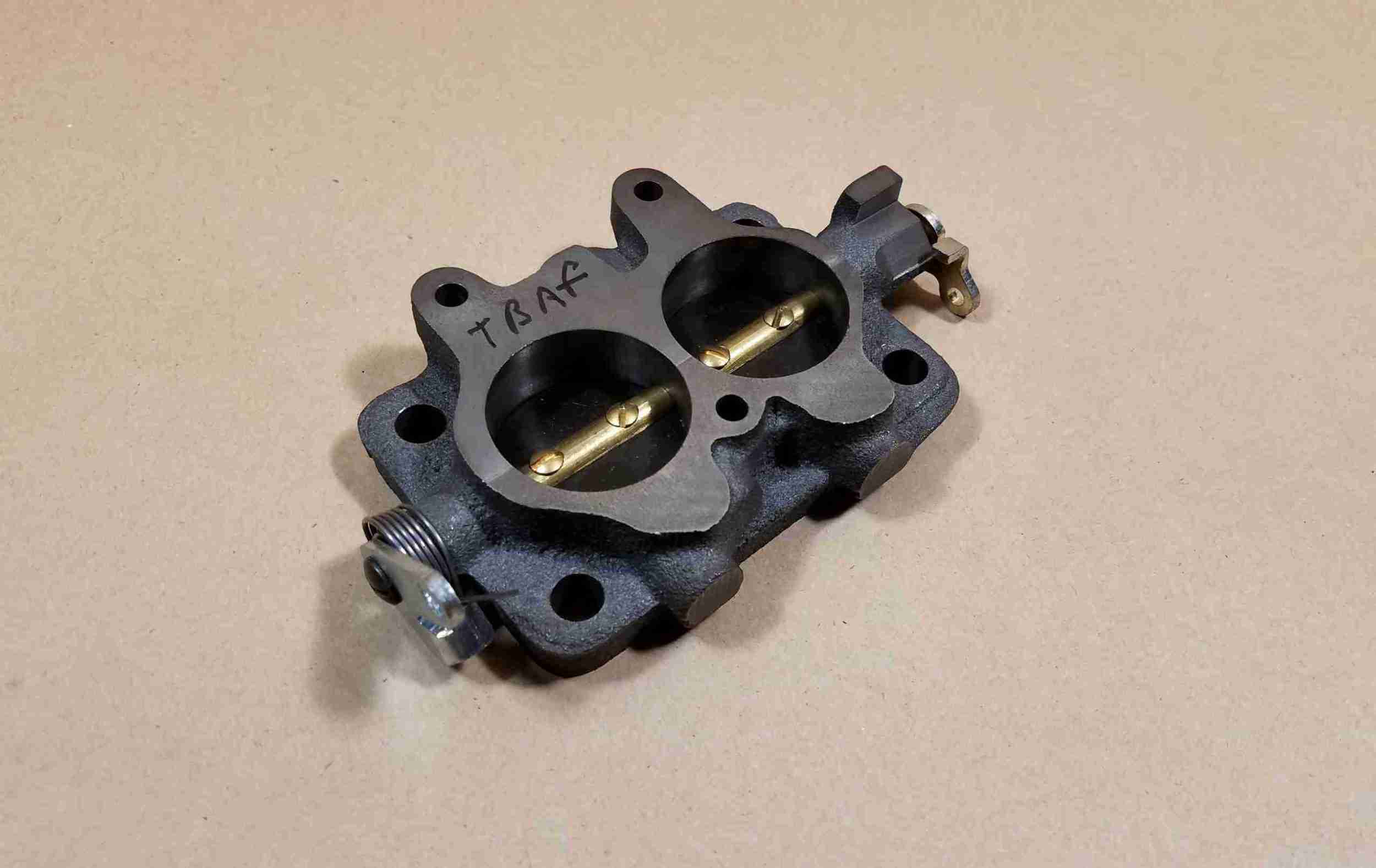 1957-58 Tripower Front Carburetor Base Throttle Body