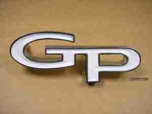 1967 Emblem, Headlamp Door, 1967 Grand Prix