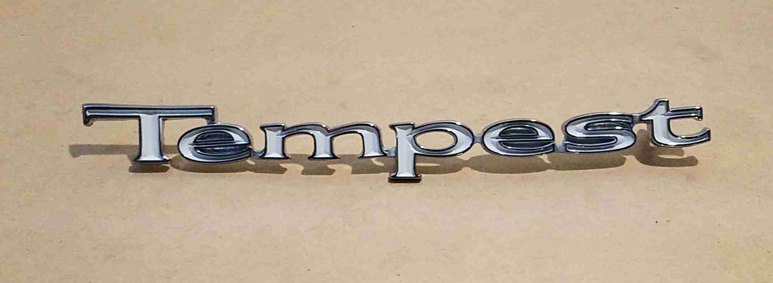 1967-69 Tempest Front Fender Script