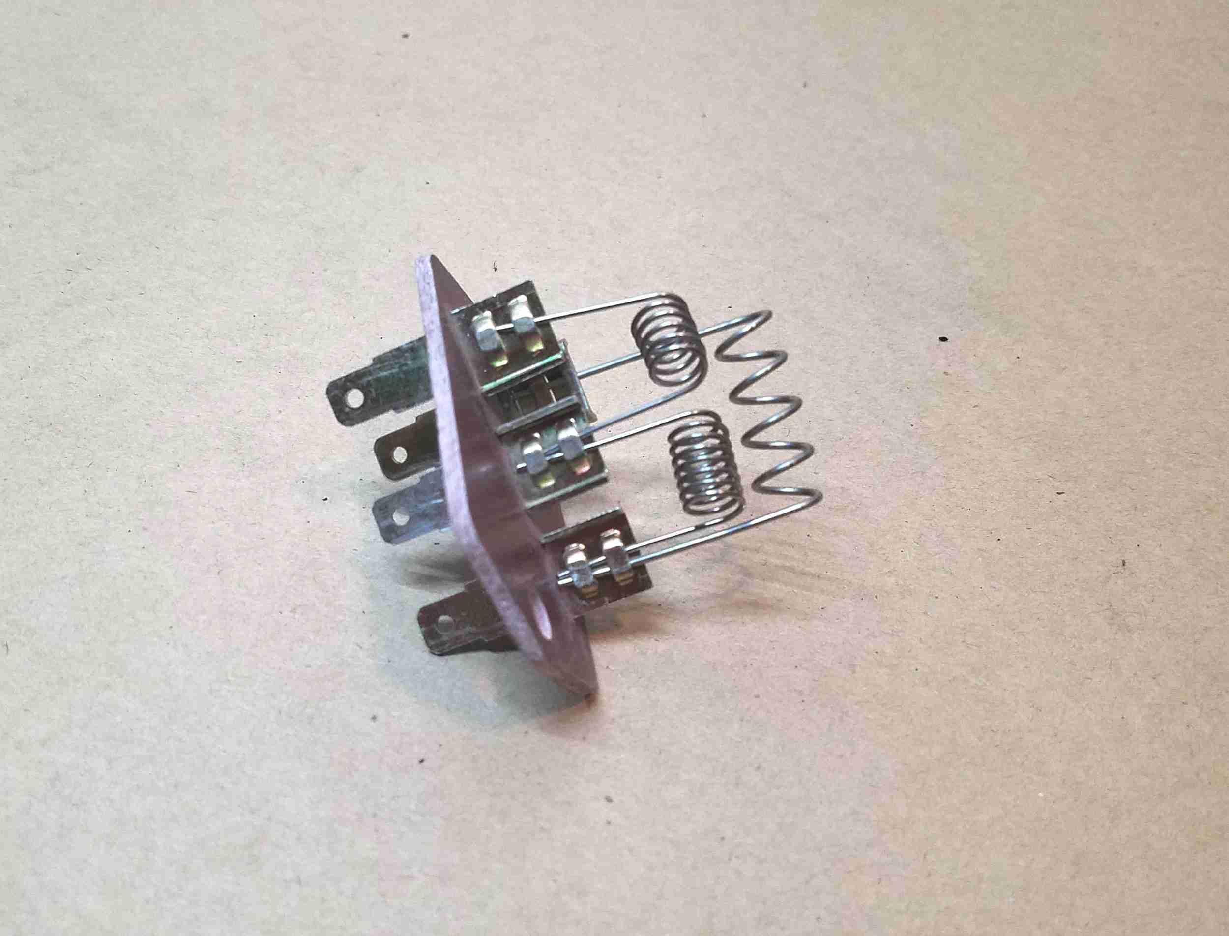 1964-75 Blower Motor Resistor w/o AC, 1964-67 A body, 1969 AFG, 1970-75 ABFG