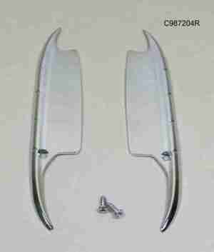 1955-56 Accessory Door Handle Guards, pair w/ screws