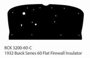 1932 Buick Series 60 Flat Firewall Pad