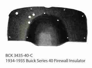 1934 1935 Buick Series 40 Firewall Pad