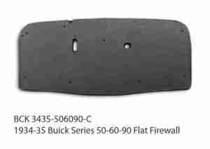 1934 1935 Buick Series 50 60 & 90 Flat Firewall Pad