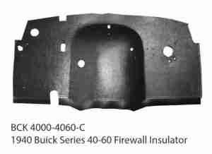 1940 Buick Series 40-60 Firewall Pad