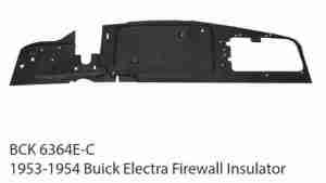 1963 1964 Buick Electra Firewall Pad with Ultra High Definition Rubber