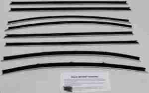 1968 REPLACEMENT 8 Piece Felt Kit, Buick Skylark 2 Door Hardtop