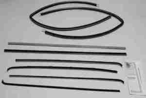 1955-57 AUTHENTIC 8 Piece Felt Kit, Chevy Fullsize Deluxe Sedan Delivery