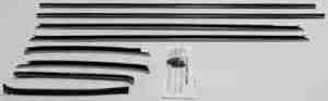 1969-70 REPLACEMENT 8 Piece Felt Kit, Chevy Impala & Caprice Custom Hardtop