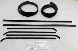 1964-66 AUTHENTIC 8 Piece Felt Kit, Superkit, division bars and upper channels, G.M. Chevy Truck