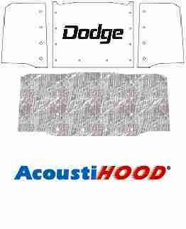 1961-71 Dodge Truck Under Hood Cover with M-075 Dodge