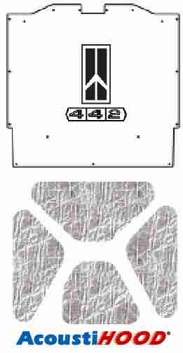 1964-65 Oldsmobile Under Hood Cover with G-075 Olds 442