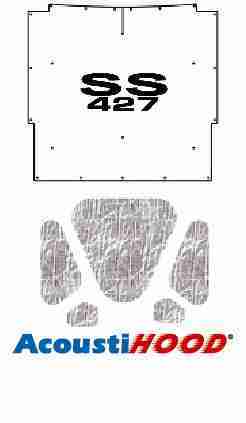 1966 Chevrolet El Camino Under Hood Cover with G-SS427