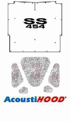1966 Chevrolet El Camino Under Hood Cover with G-SS454