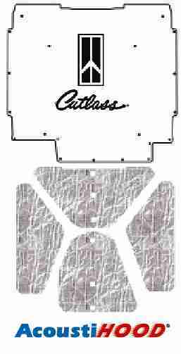 1966-67 Oldsmobile Under Hood Cover with G-034 Cutlass