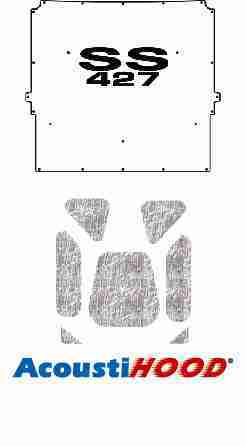 1967 Chevrolet El Camino Under Hood Cover with G-SS427