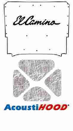 1968-69 Chevrolet El Camino Under Hood Cover with G-003 El Camino