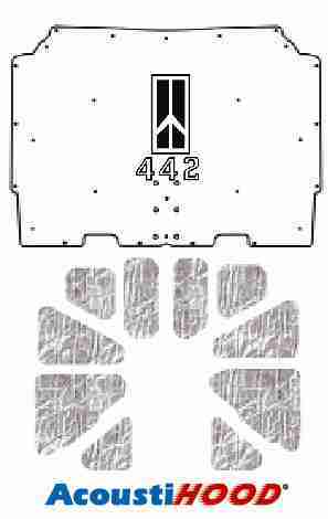 1973-75 Oldsmobile Under Hood Cover with G-102 Olds 442