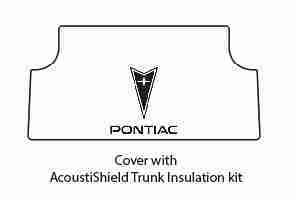 1973-77 Pontiac Trunk Rubber Floor Mat Cover with G-086 Pontiac