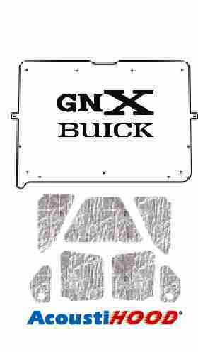 1981-83 Buick Regal Under Hood Cover with G-076 GN-X