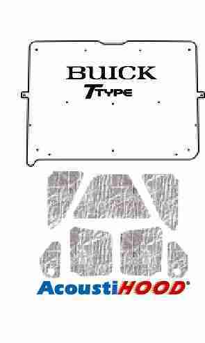 1981-83 Buick Regal Under Hood Cover with G-094 Buick T-Type