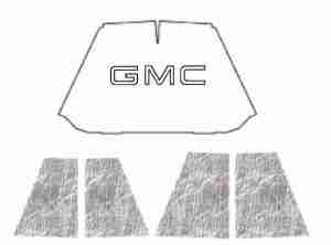 1947-54 GMC Truck Under Hood Cover with G-001 GMC