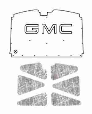 1988-98 GMC Truck Under Hood Cover with G-001 GMC