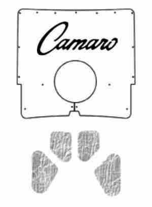 1967 Chevy Camaro Under Hood Cover (Induction) with G-022 Camaro