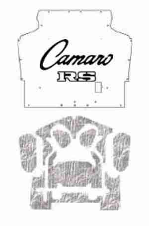 1970-74 Chevy Camaro Under Hood Cover with G-093 Camaro RS