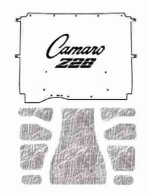 1982-92 Chevy Camaro F-Body Under Hood Cover with G-133 Camaro Z-28