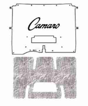 1982-92 Chevy Camaro Twin Induct Under Hood Cover with G-022 Camaro