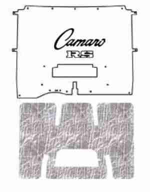 1982-92 Chevy Camaro Twin Induct Under Hood Cover withG-093 Camaro RS