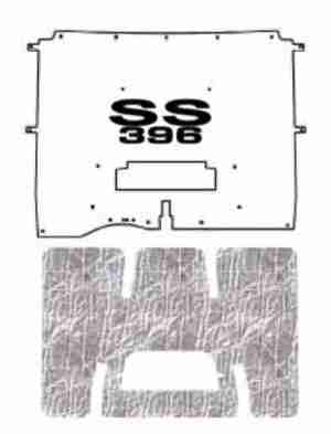 1982-92 Chevy Camaro Twin Induct Hood with G-SS396 SS-396