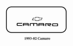 1993 2002 Chevy Camaro Trunk Rubber Floor Mat Cover with G-023 Camaro