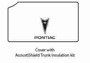 1978-88 Pontiac Trunk Rubber Floor Mat Cover with G-086 Pontiac