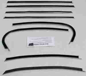 1968 REPLACEMENT 8 Piece Felt Kit, Pontiac GTO & Lemans 2 Door Hardtop