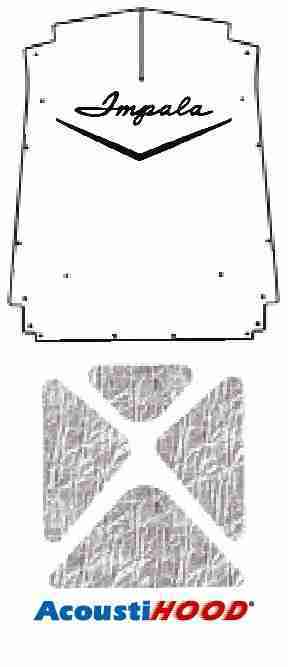 1958 Chevrolet Under Hood Cover with G-127 Impala Wing