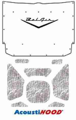 1964 Chevrolet Under Hood Cover with G-016 BelAir Wing