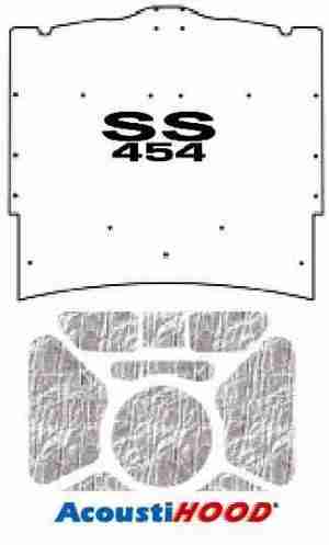 1965-66 Chevrolet Under Hood Cover with G-SS454 SS-454