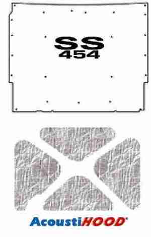 1967 Chevrolet Under Hood Cover with G-SS454 SS-454