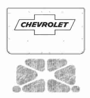 1973-80 Chevrolet Truck Under Hood Cover-One Piece-with G-010 Bowtie Chev