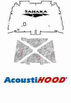 2007 2014 Jeep Wrangler JK Under Hood Cover with J-032 Sahara