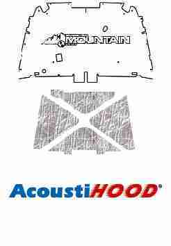 2007 2014 Jeep Wrangler JK Under Hood Cover with J-046 Mountain