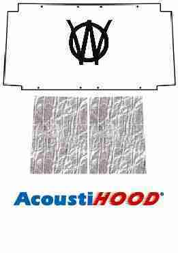 1953-67 Willys Jeep CJ 2/3 Under Hood Cover with J-082 Willys W