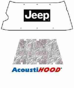 1955-72 Jeep CJ 5/6 Under Hood Cover with J-001 JEEP