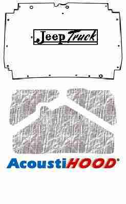 1974-83 Jeep Truck SJ Under Hood Cover with J-086 Jeep Truck